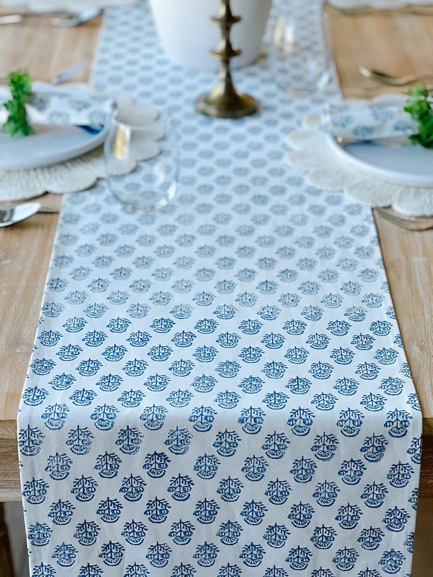 Marian Blue Table Runner