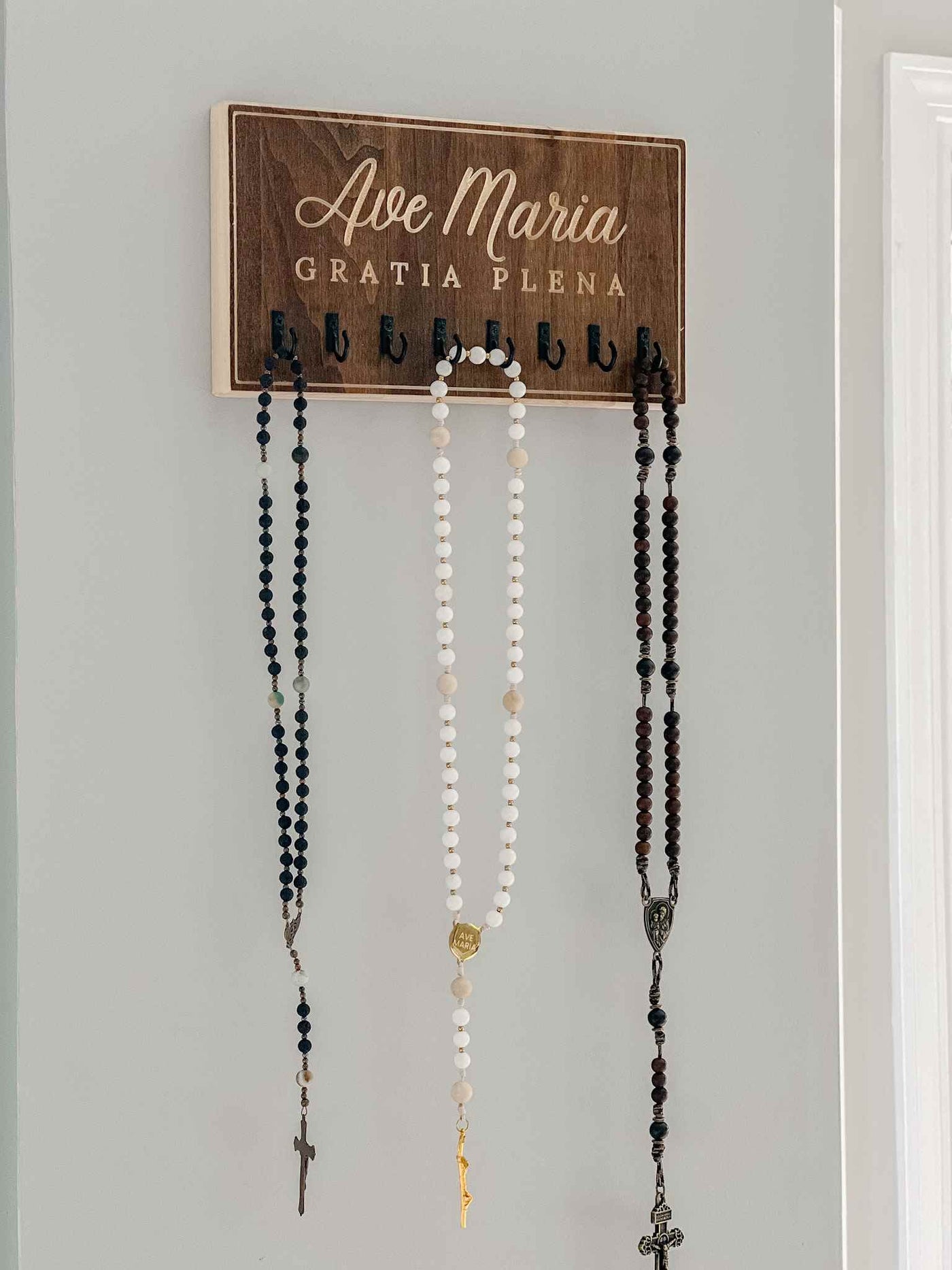 Ave Maria Rosary Hanger