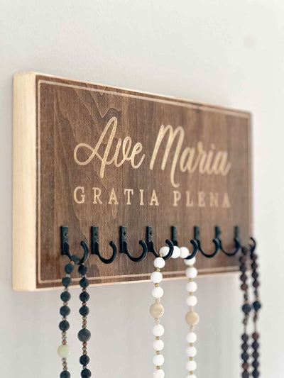 Ave Maria Rosary Hanger