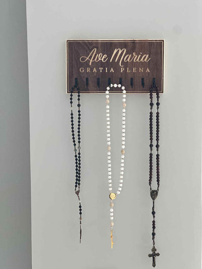 Ave Maria Rosary Hanger