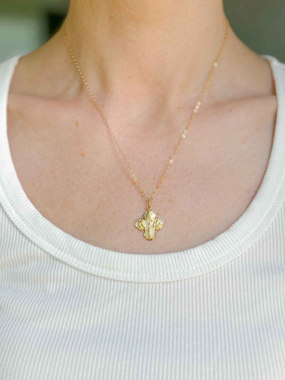 Four Way Cross Petite Necklace