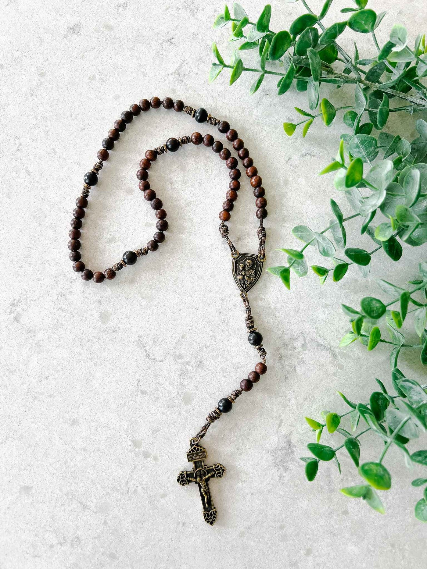 St. Joseph Terror of Demons Rosary - Antique Bronze