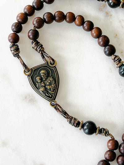 St. Joseph Terror of Demons Rosary - Antique Bronze