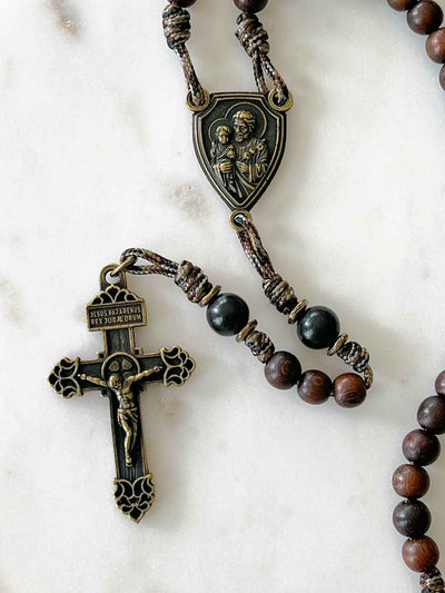 St. Joseph Terror of Demons Rosary - Antique Bronze