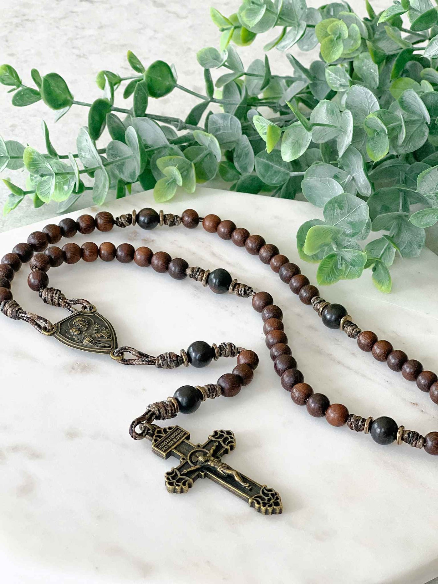 St. Joseph Terror of Demons Rosary - Antique Bronze