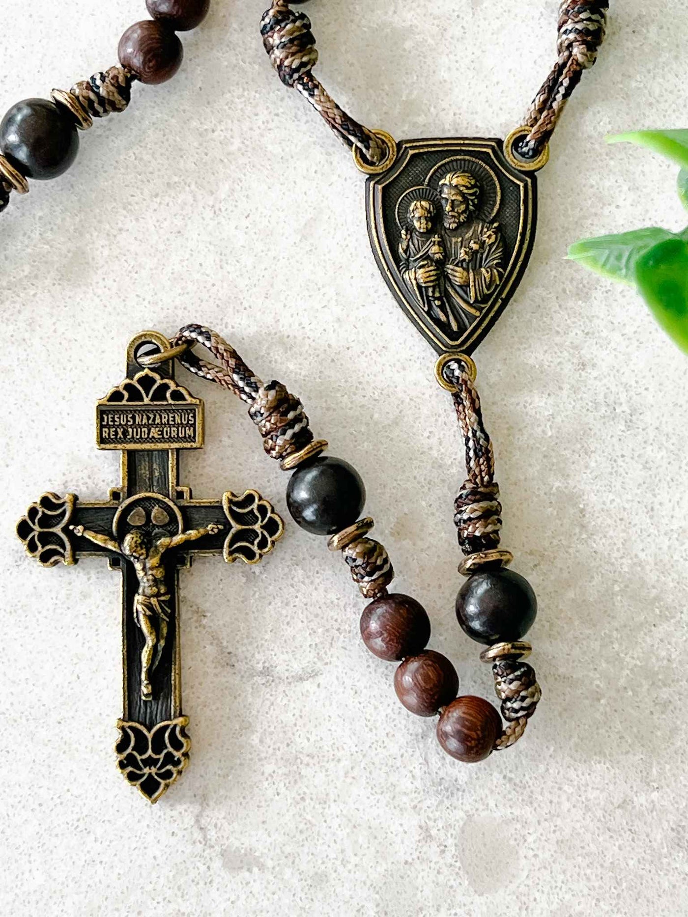 St. Joseph Terror of Demons Rosary - Antique Bronze