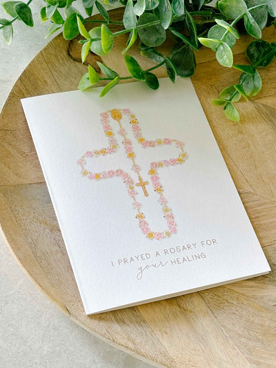 Healing Rosary Card - Set of 4