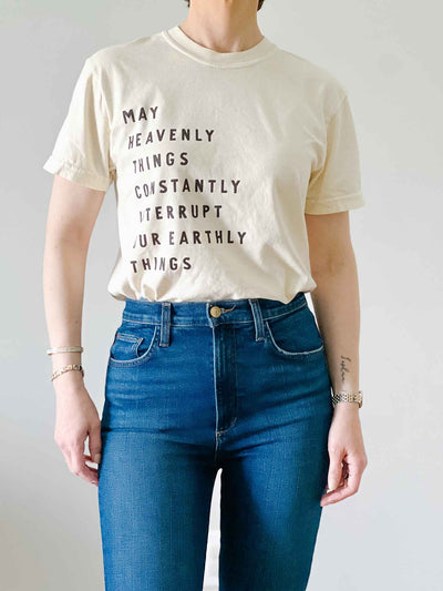 Heavenly Things Tee- Ivory