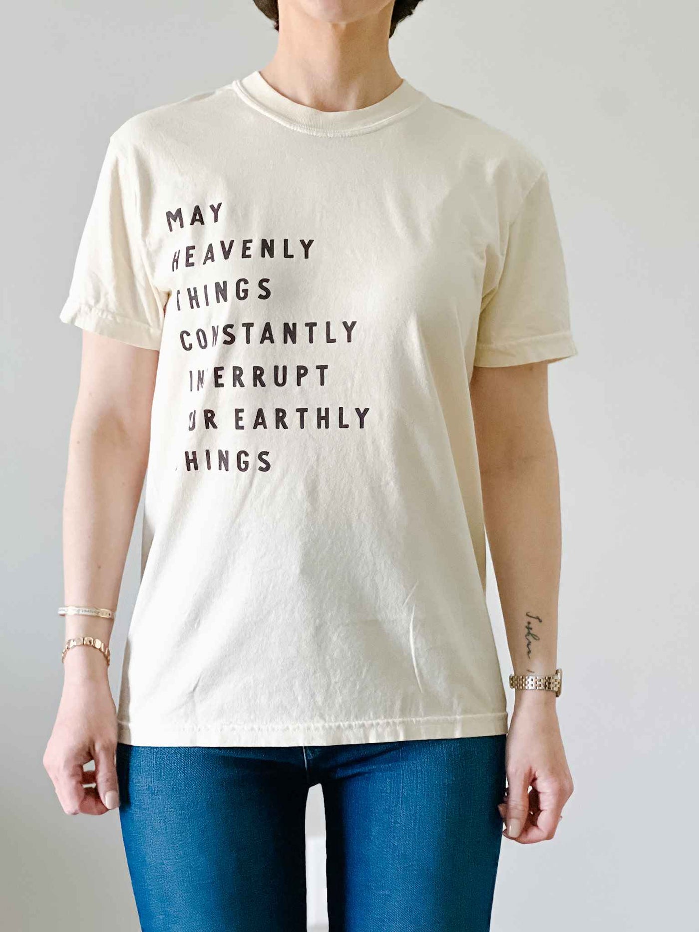 Heavenly Things Tee- Ivory