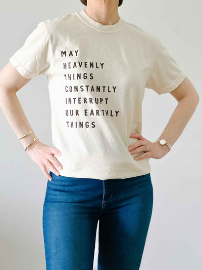 Heavenly Things Tee- Ivory