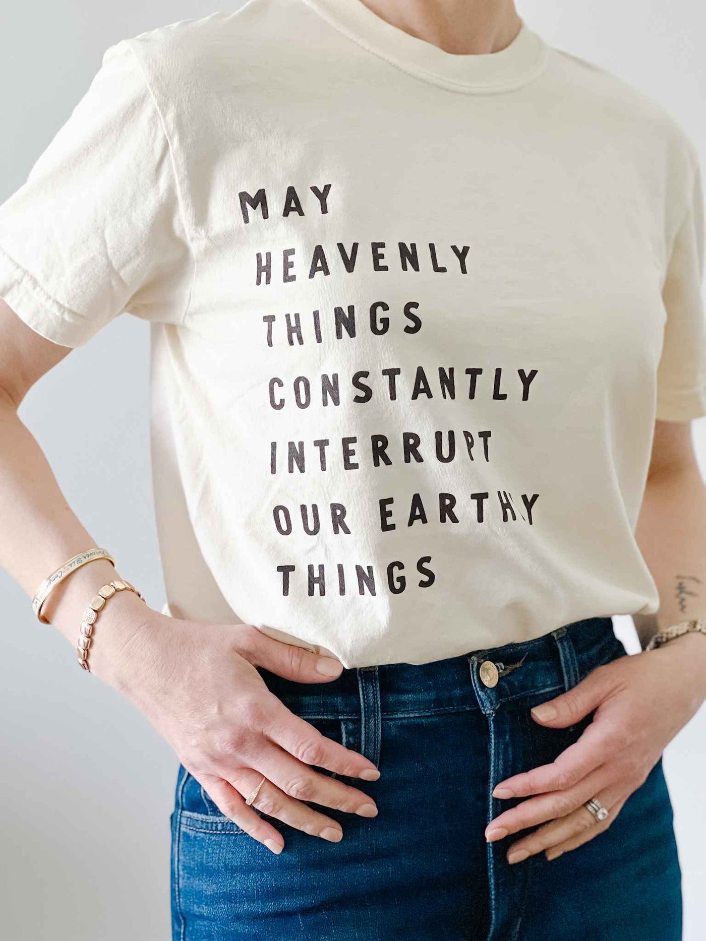 Heavenly Things Tee- Ivory