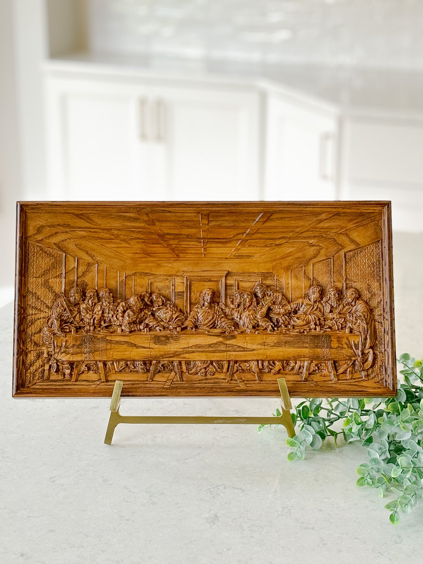 The Last Supper Wooden Plaque