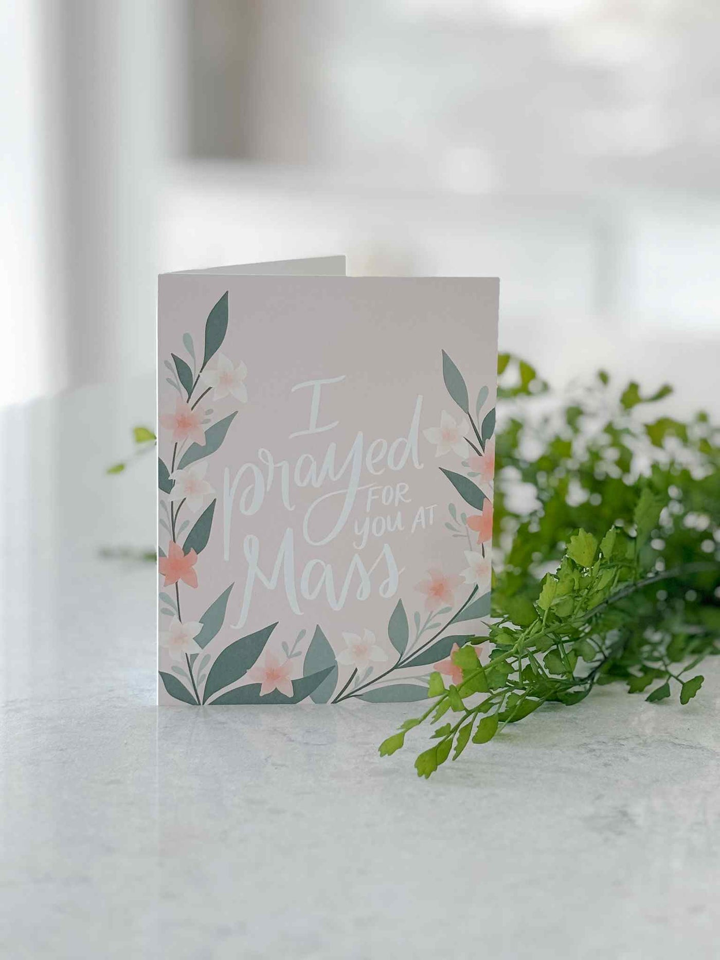 I Prayed for you at Mass - Greeting Card