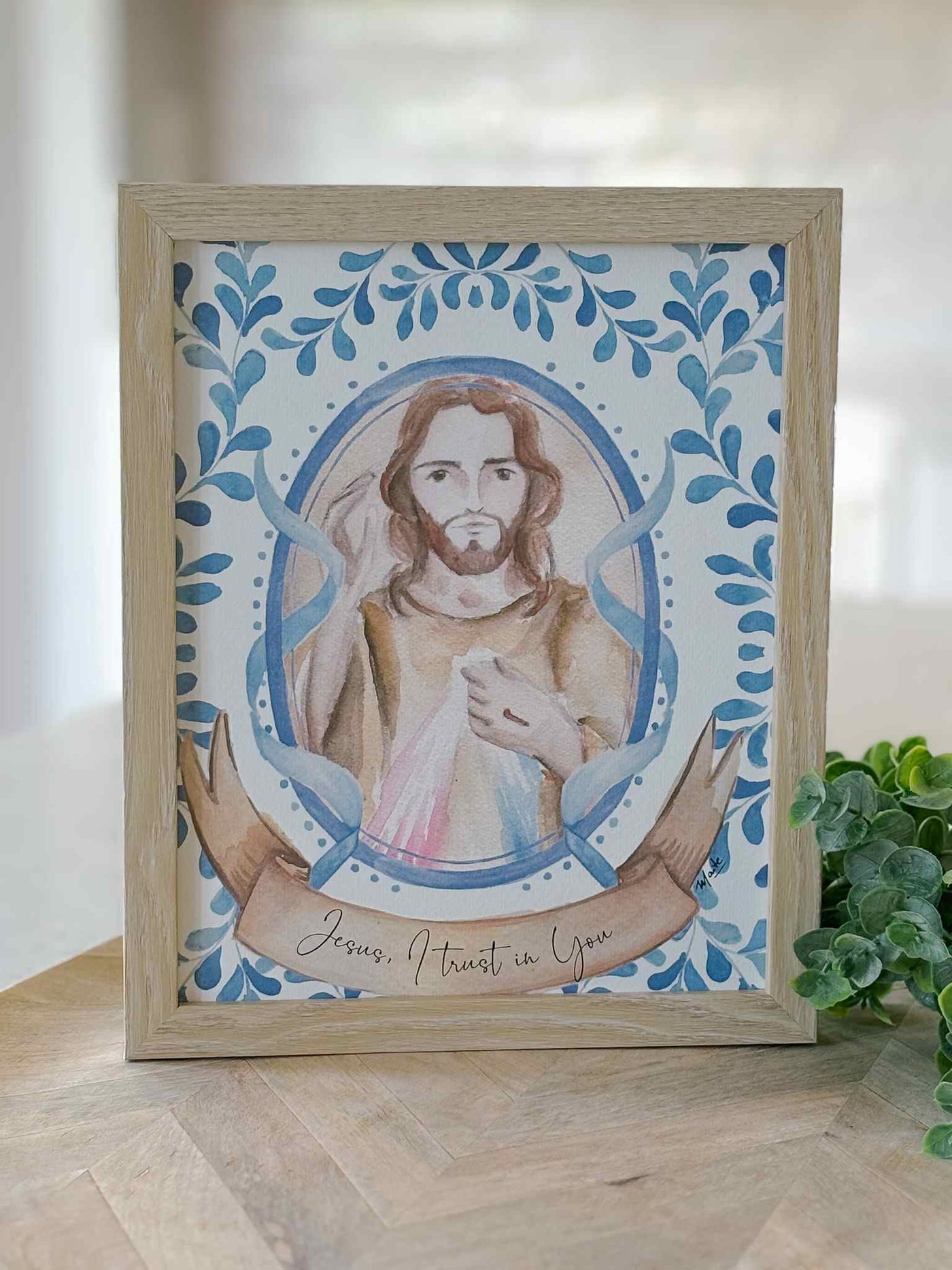 Jesus, I Trust in You Watercolor - Print