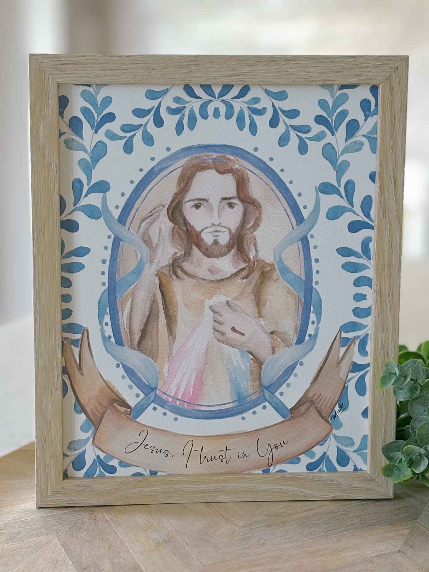 Jesus, I Trust in You Watercolor - Print