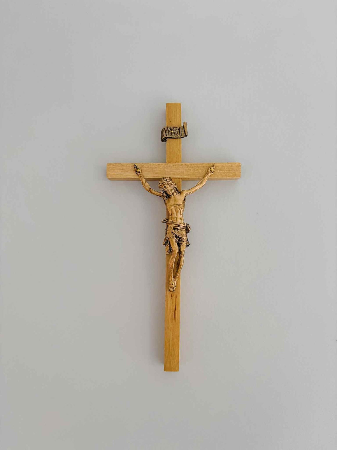 Oak Wood Crucifix