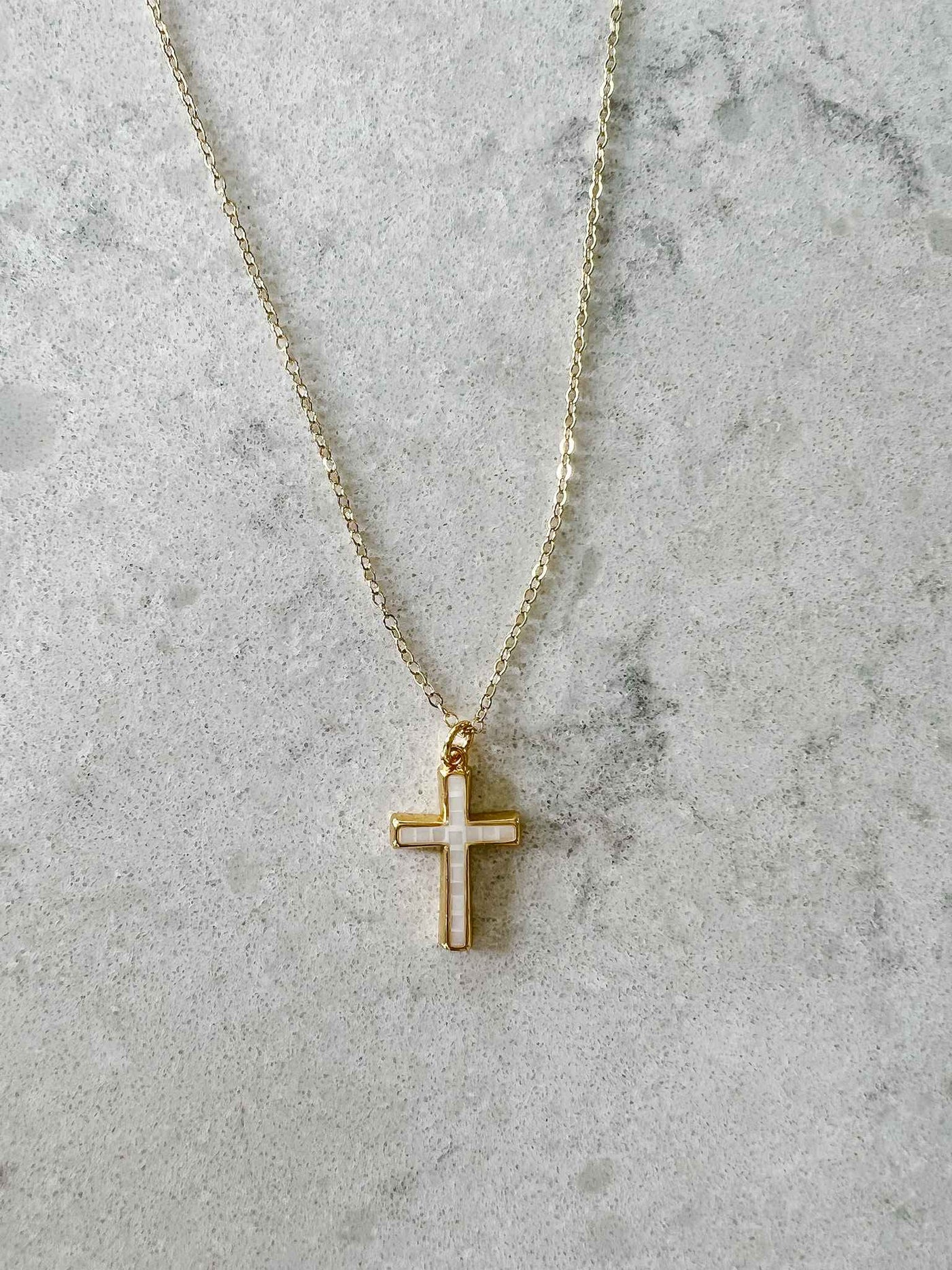 Opal Cross Necklace – House of Joppa