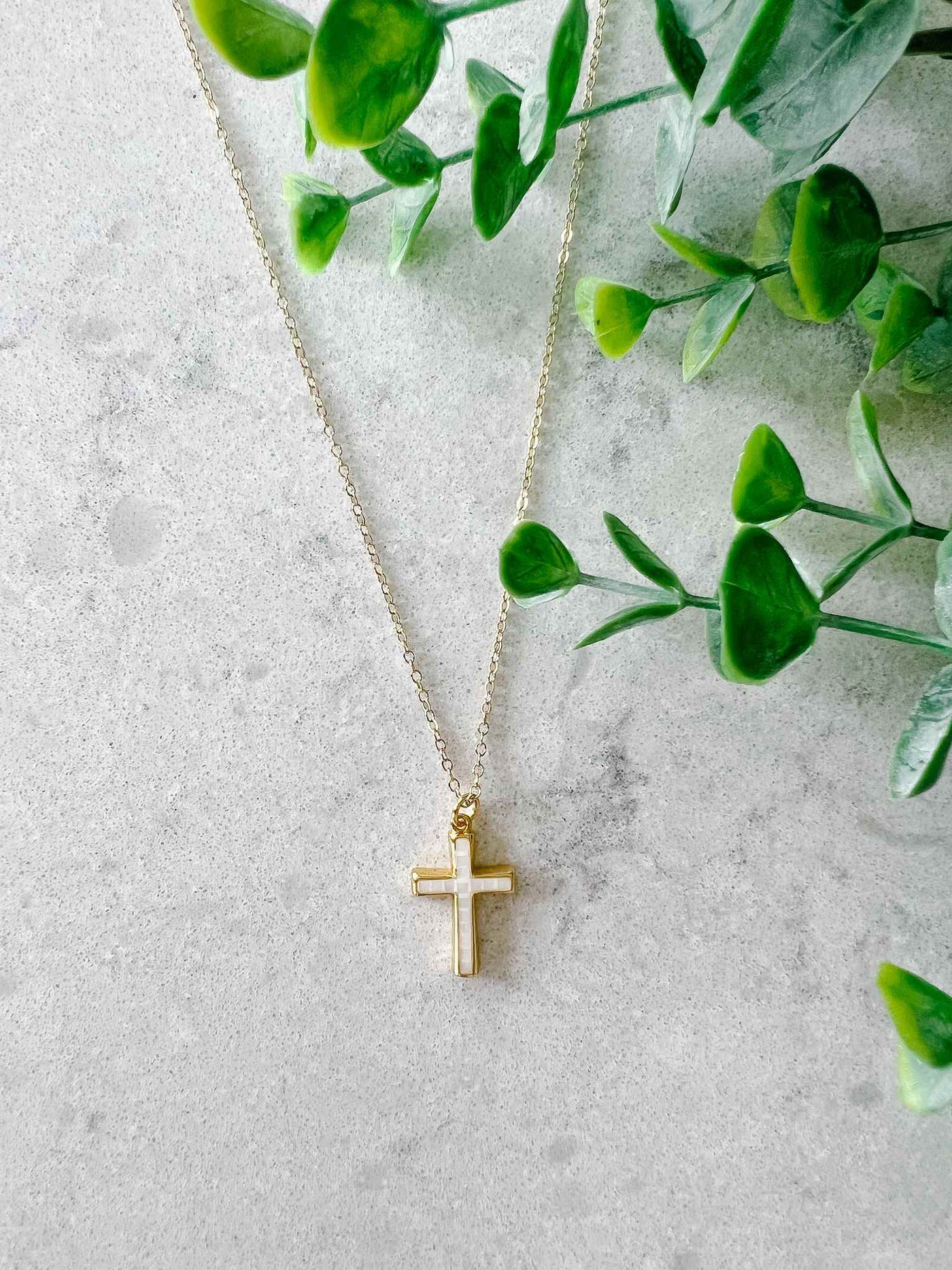 Opal Cross Necklace – Rings & More 2