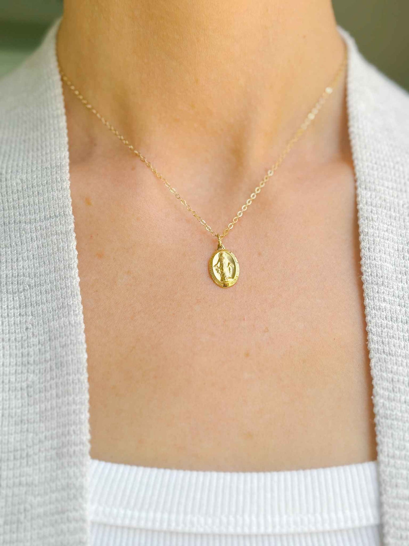 Petite Miraculous Medal Necklace