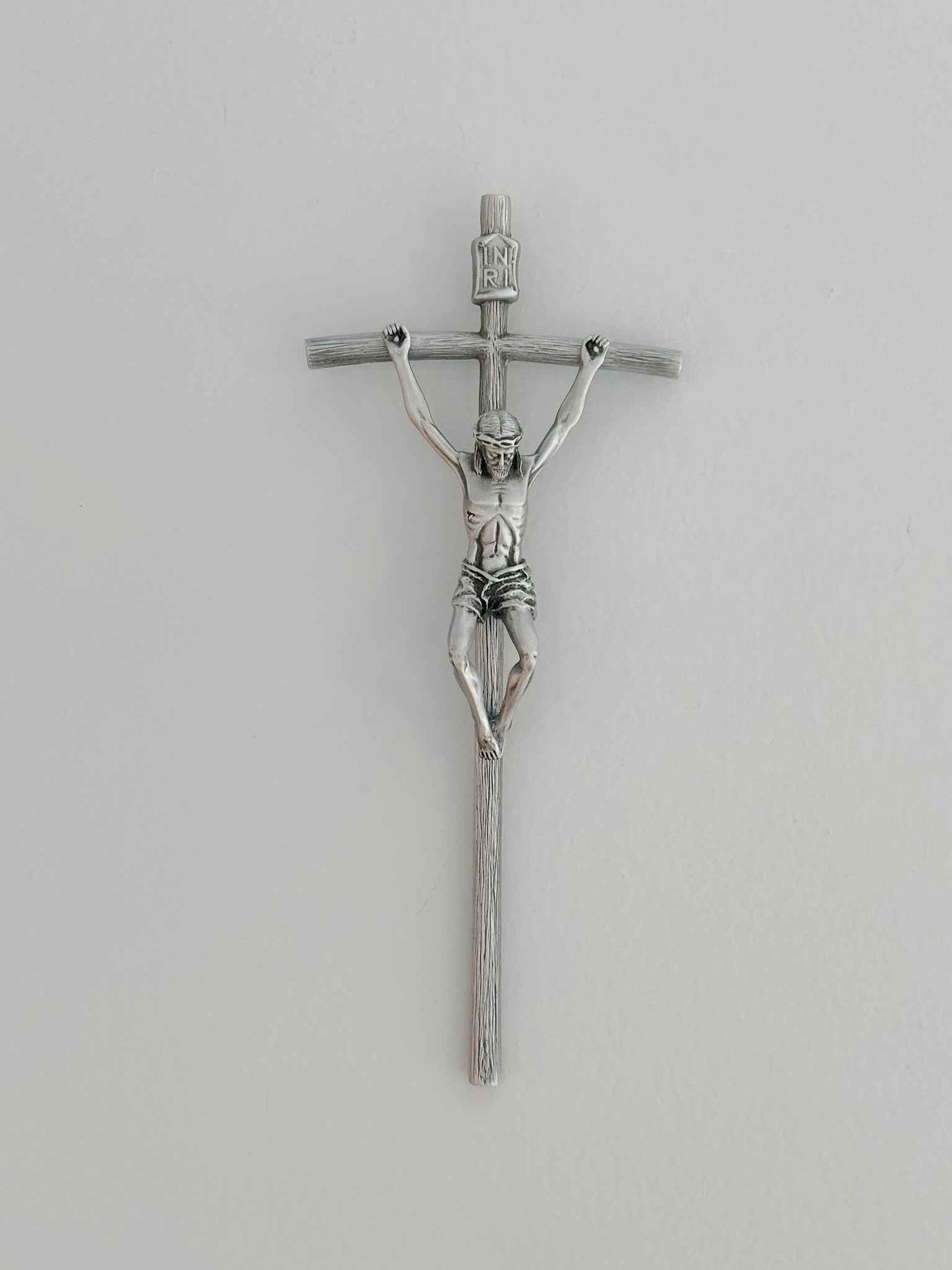 Pewter Papal Crucifix