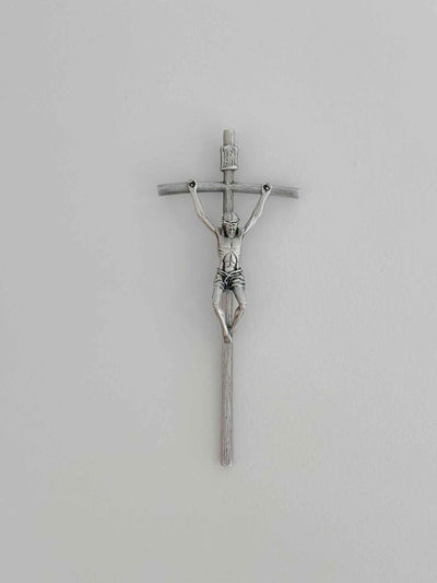 Pewter Papal Crucifix