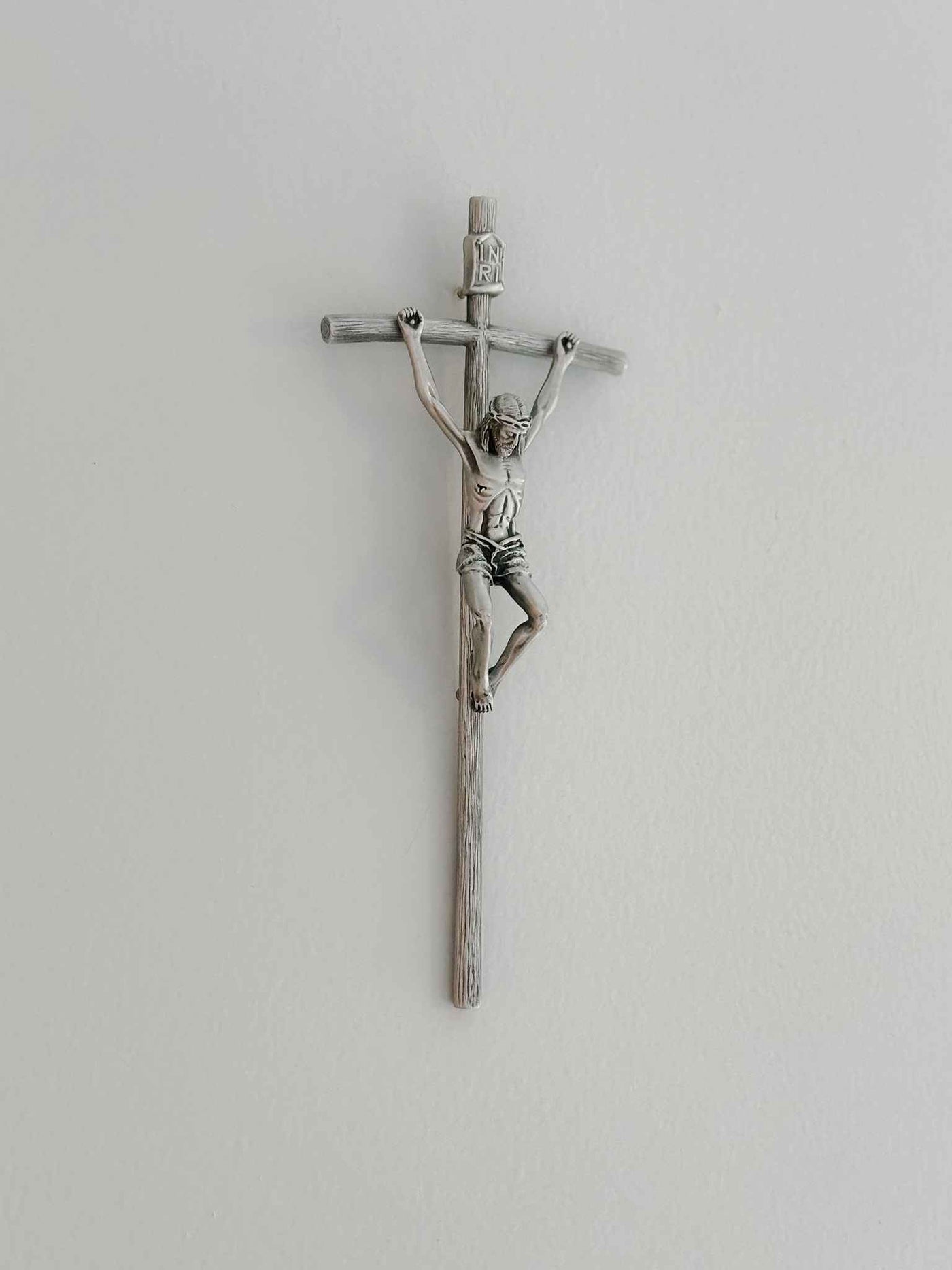 Pewter Papal Crucifix