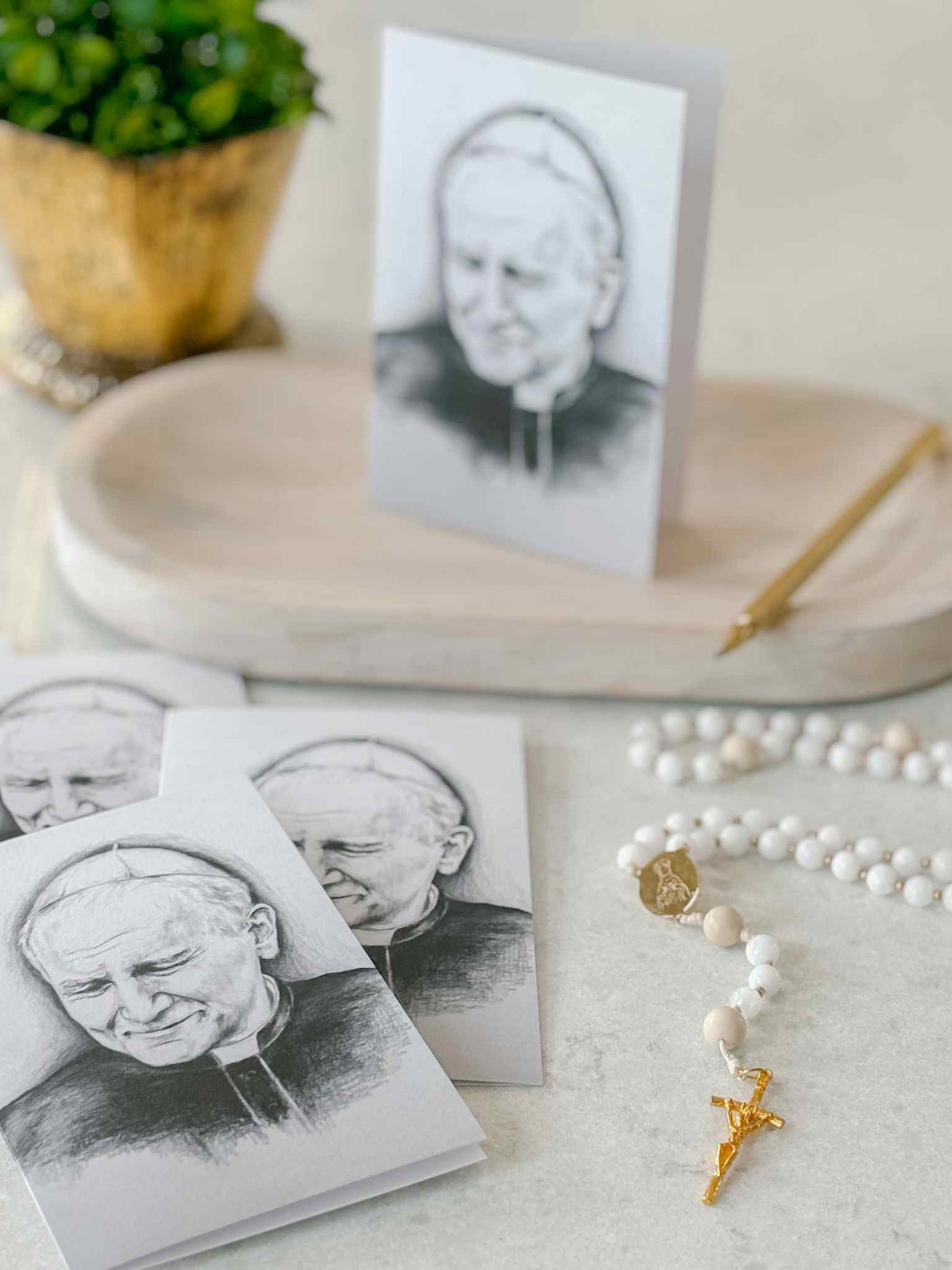 Saint John Paul II Greeting Card - Set of 5