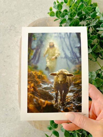 Shepherd in the Storm - Print