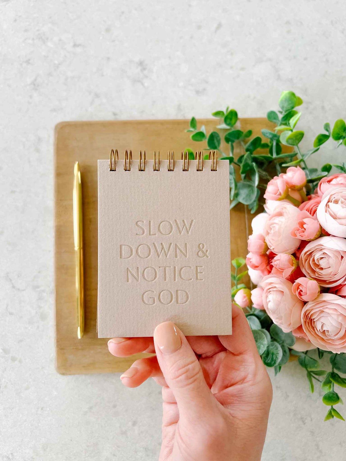 Slow Down & Notice God Mini Notepad