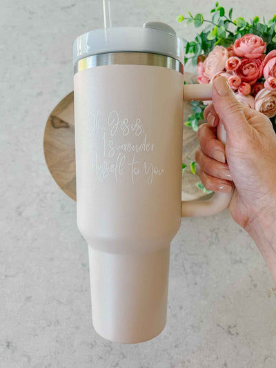 Surrender Tumbler - Rose Quartz