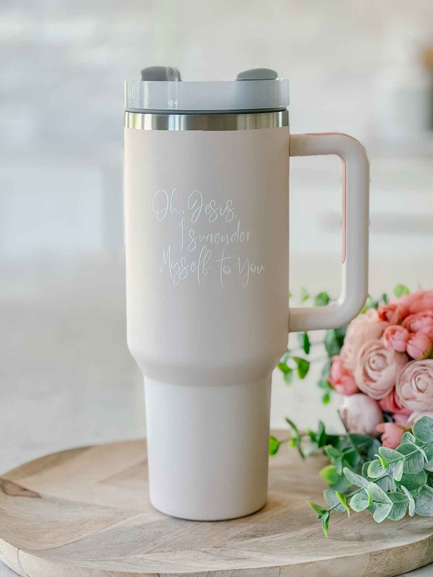 Surrender Tumbler - Rose Quartz