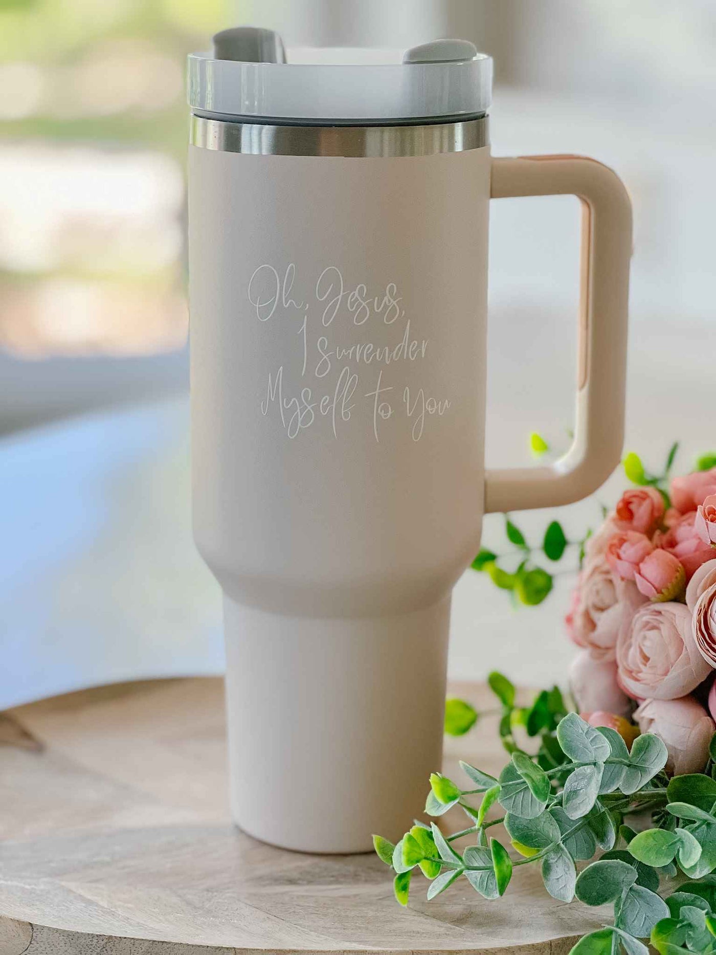 Surrender Tumbler - Rose Quartz