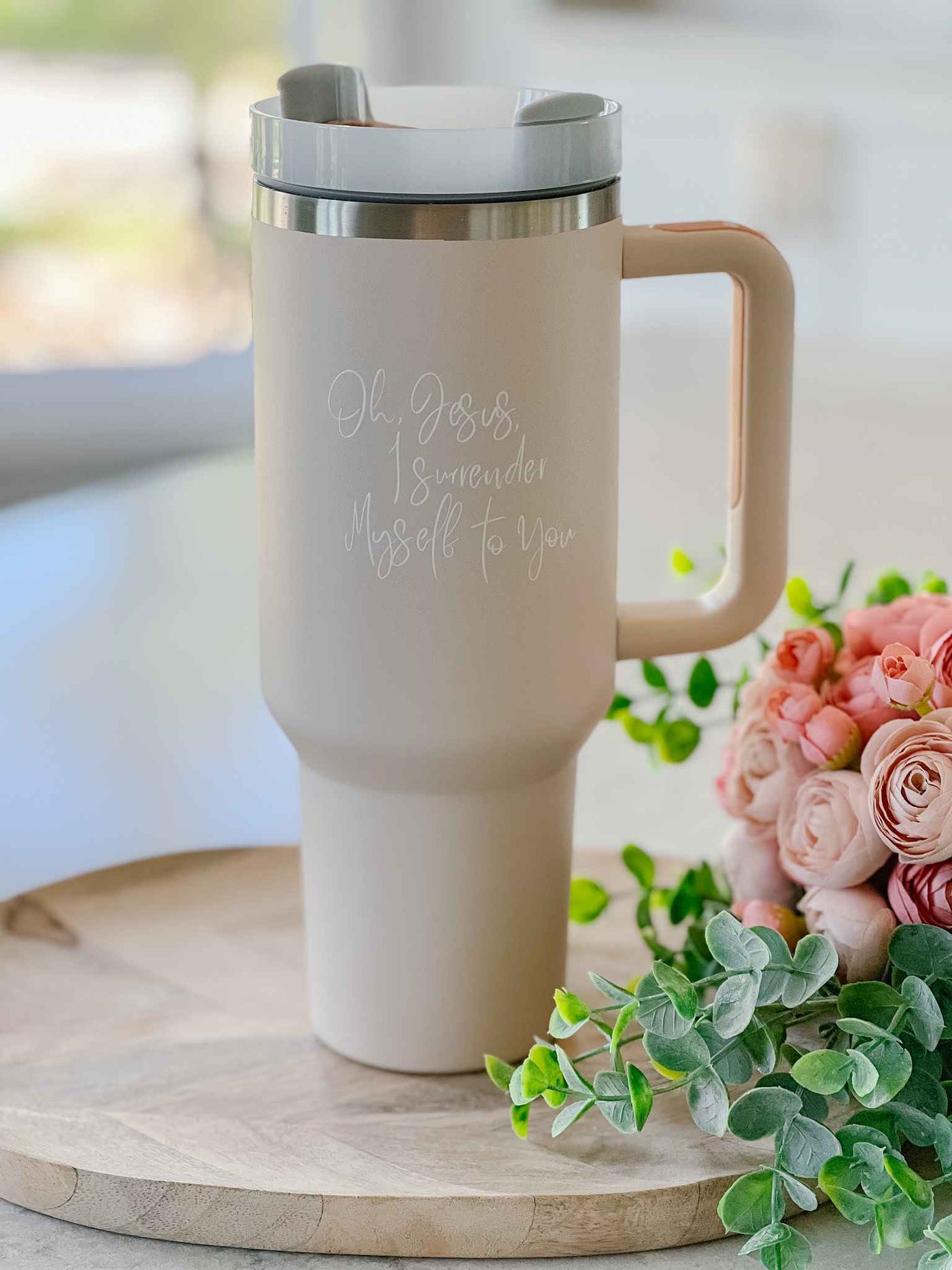 Surrender Tumbler - Rose Quartz