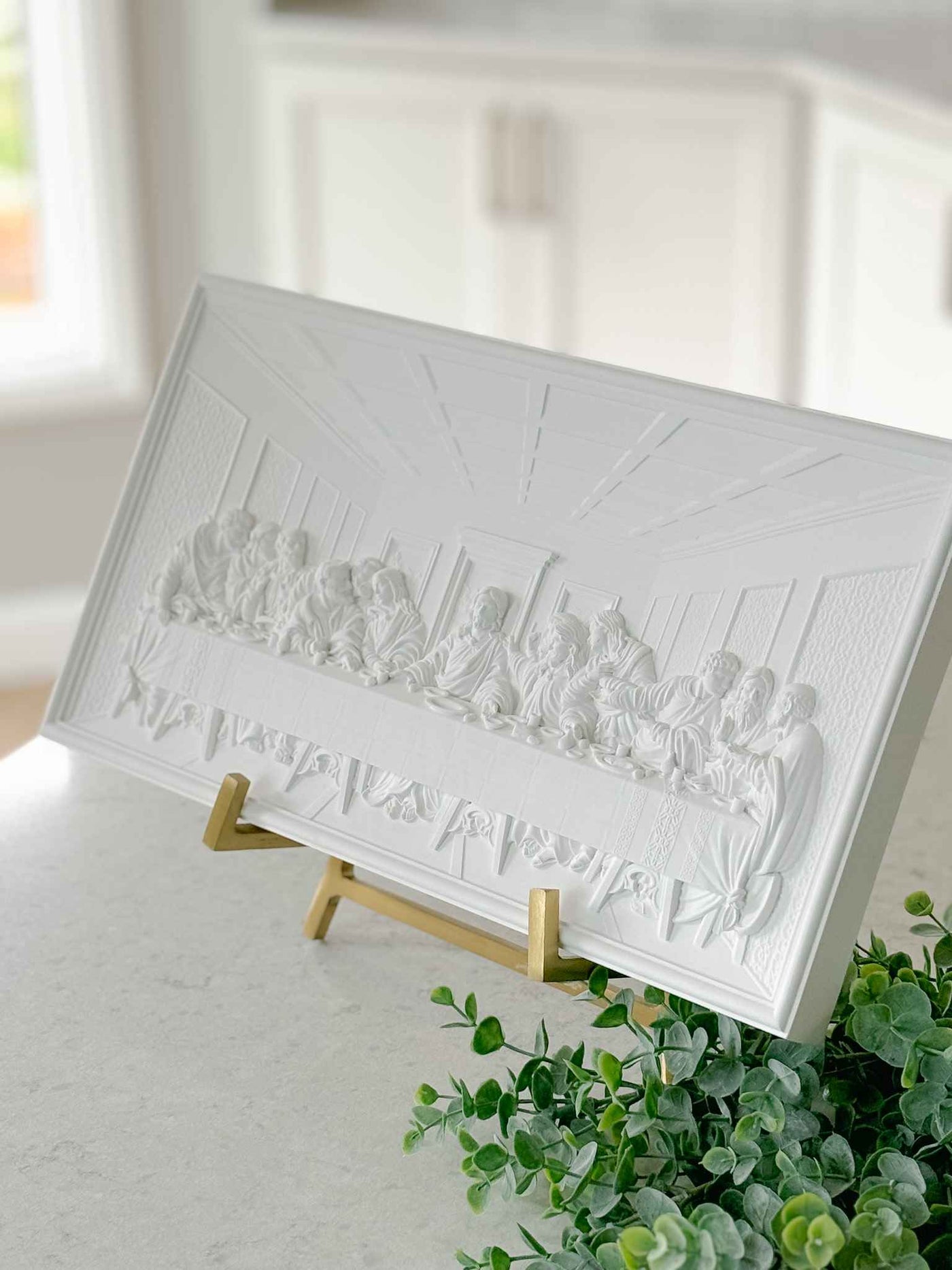 The Last Supper Plaque - White