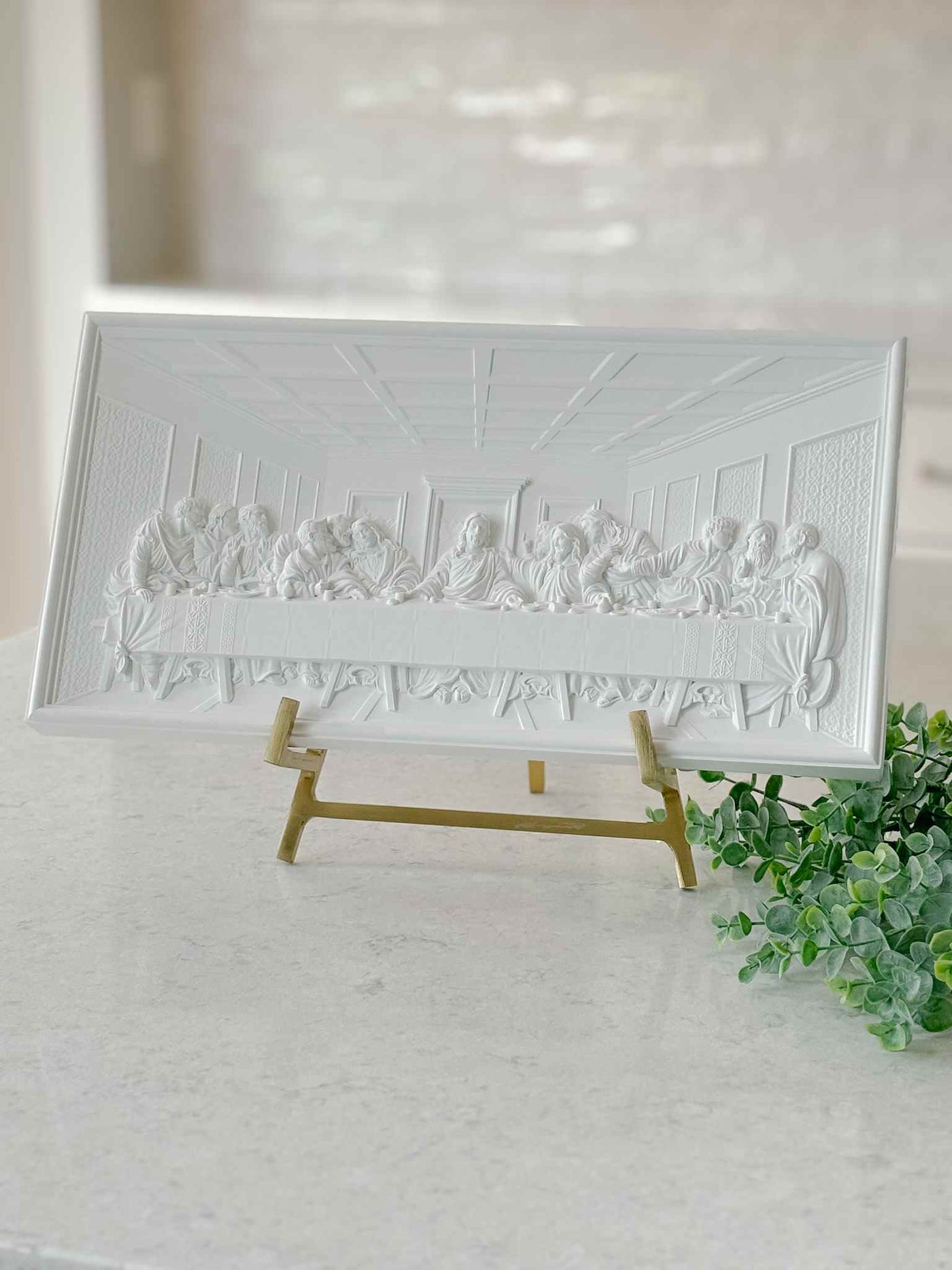 The Last Supper Plaque - White