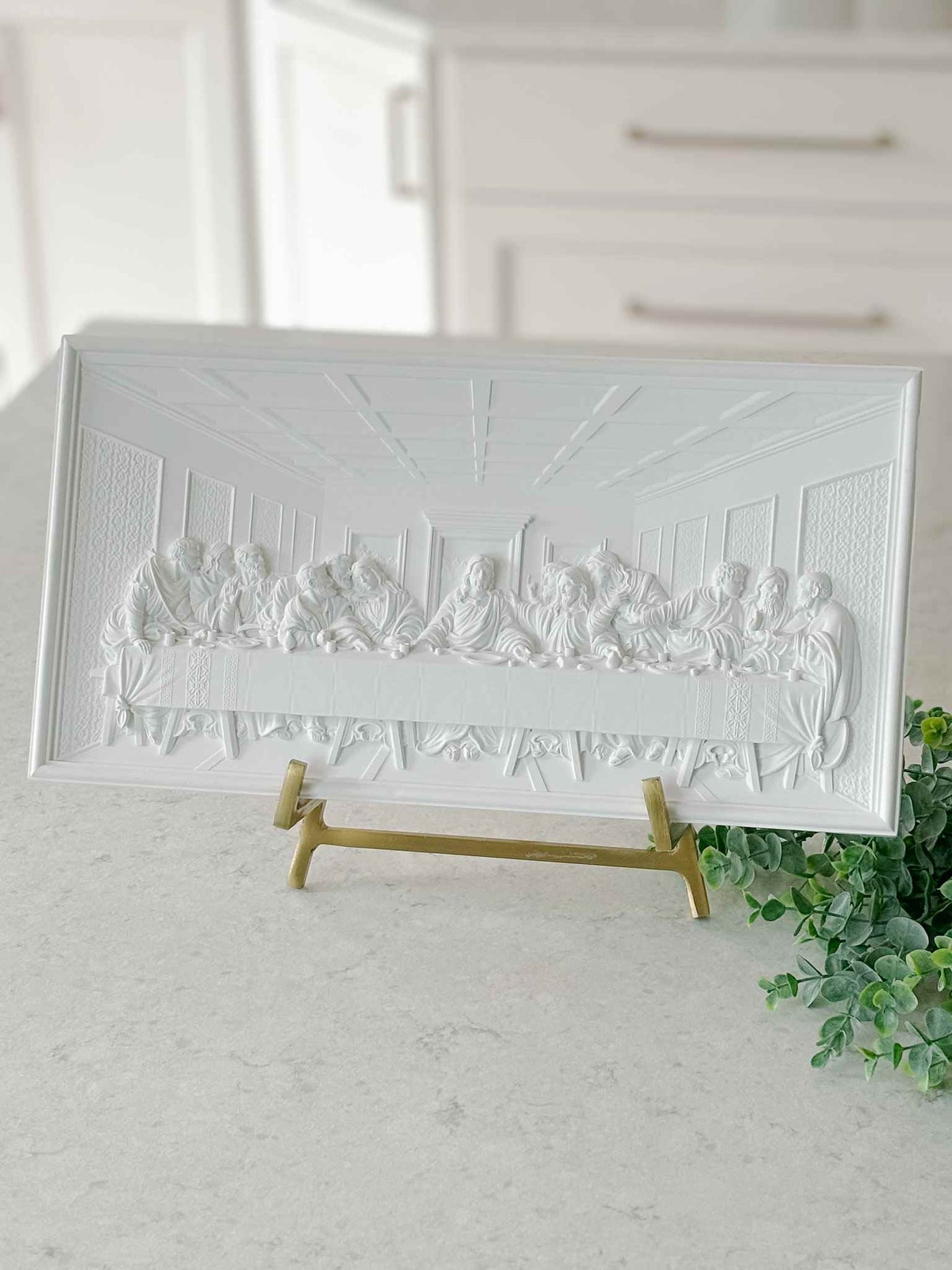 The Last Supper Plaque - White