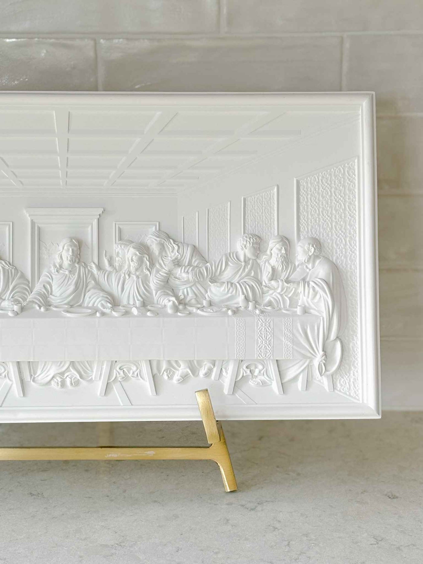 The Last Supper Plaque - White