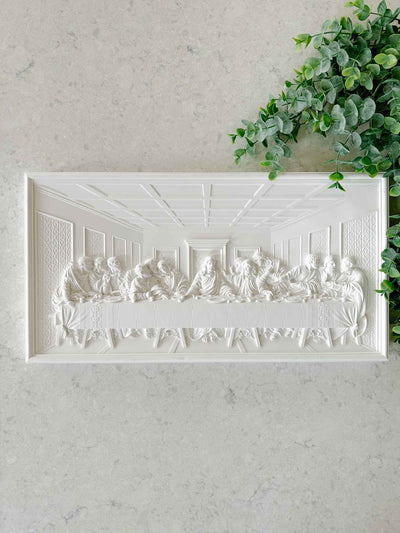 The Last Supper Plaque - White