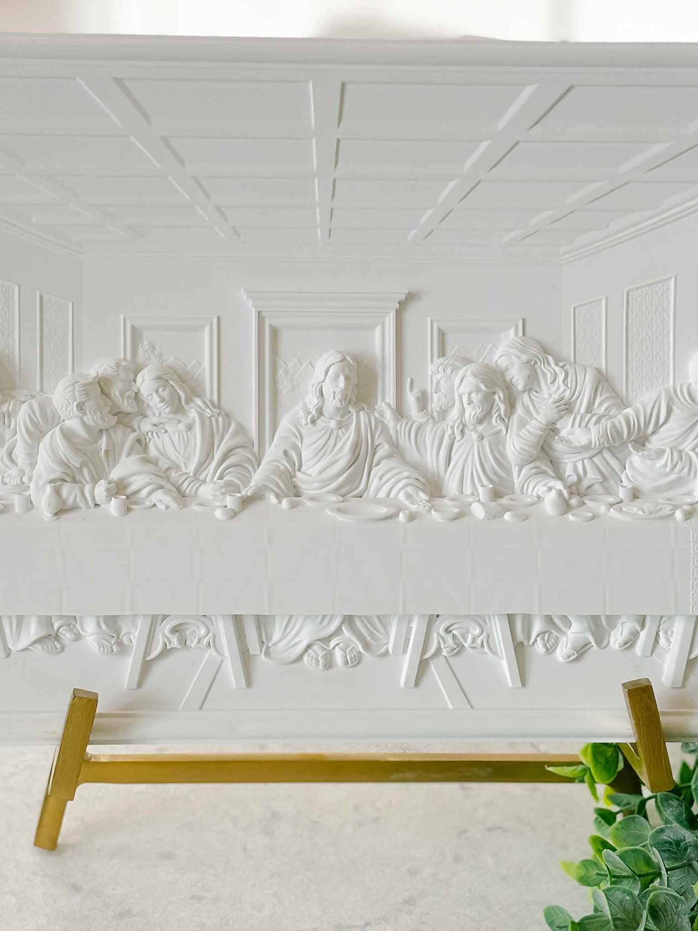 The Last Supper Plaque - White