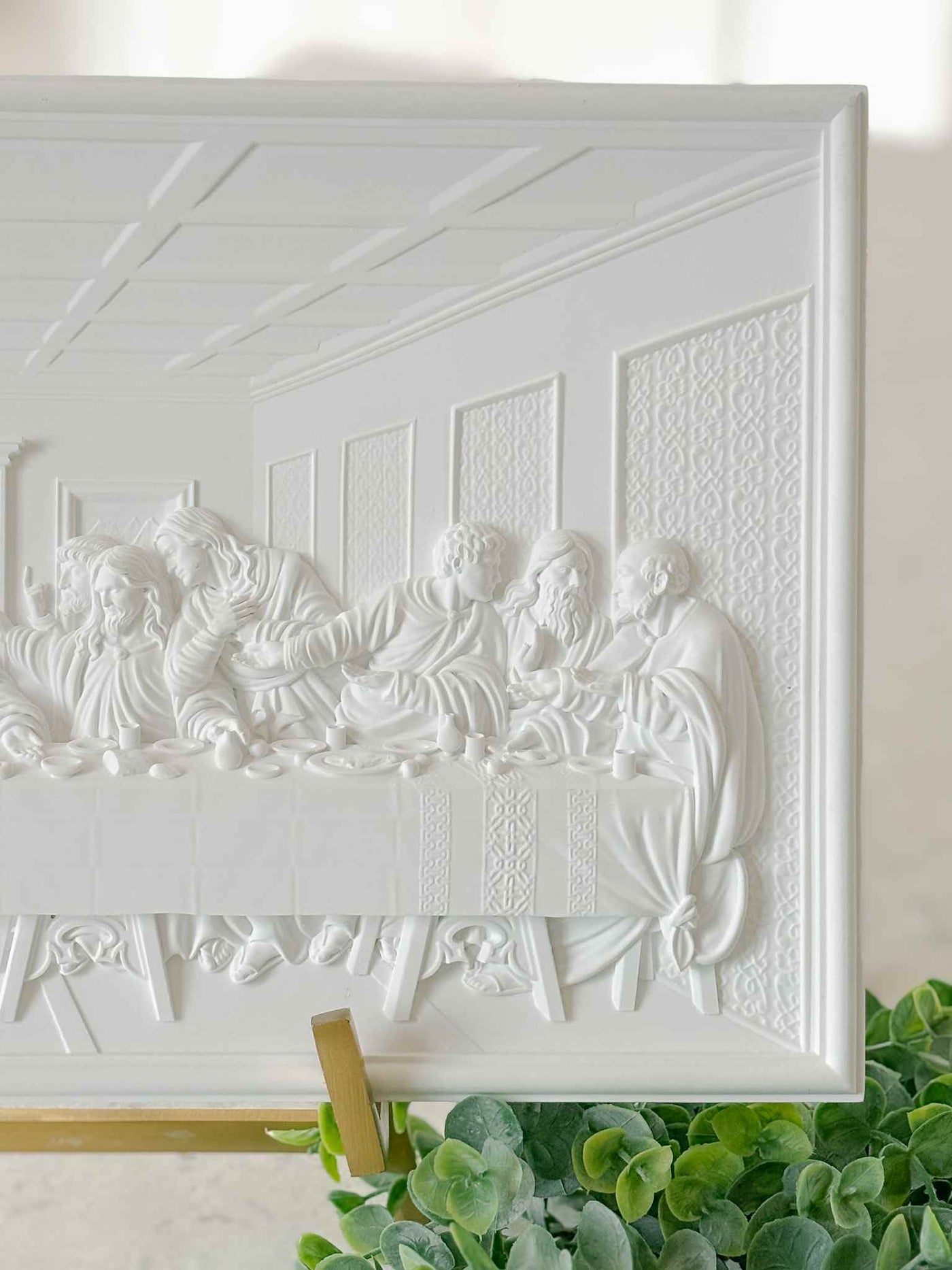 The Last Supper Plaque - White