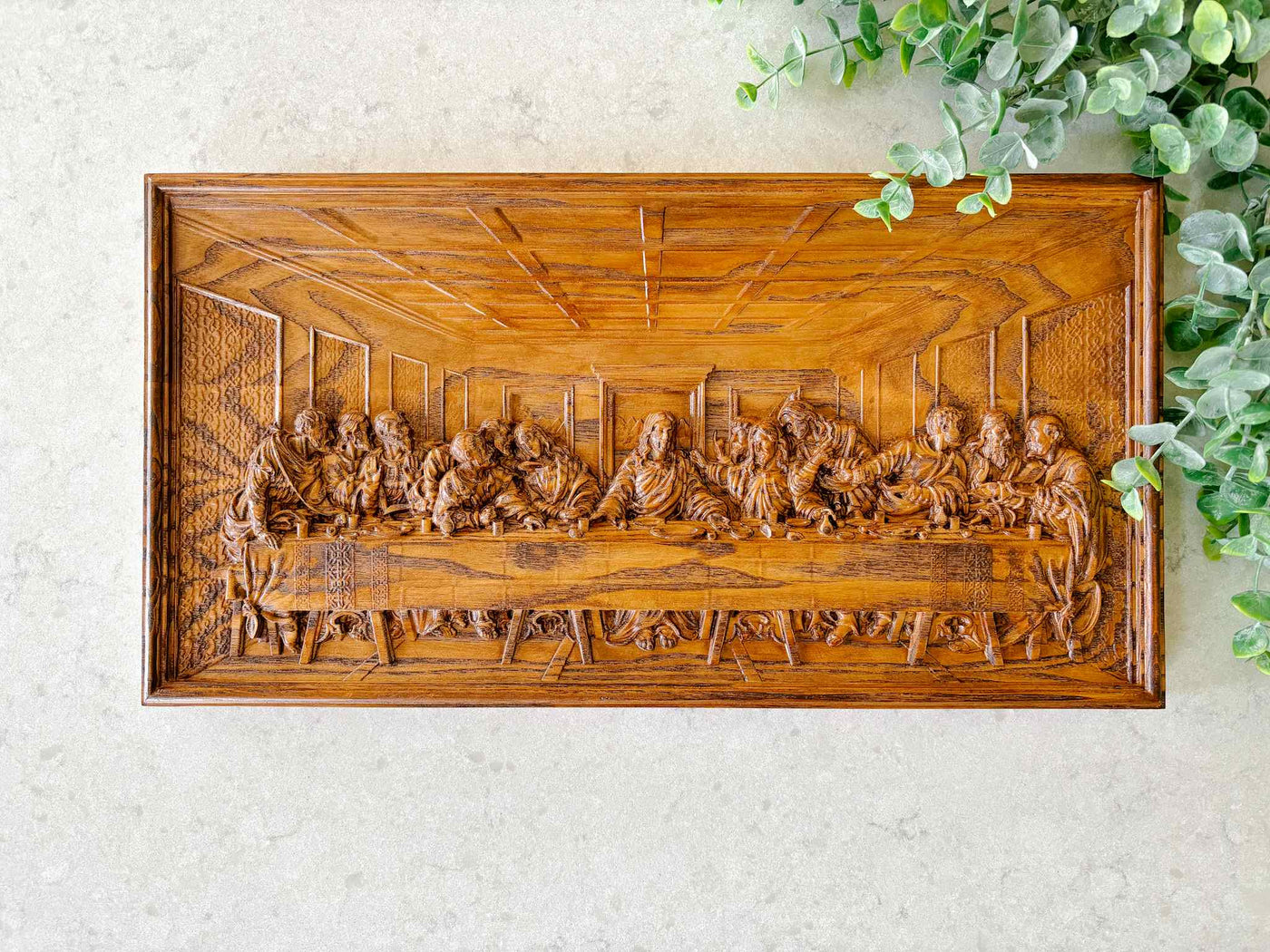 The Last Supper Wooden Plaque