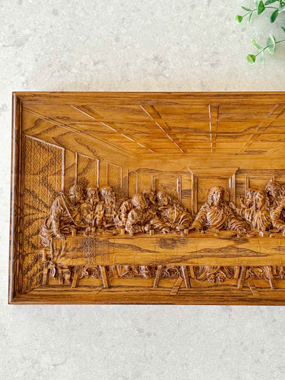 The Last Supper Wooden Plaque