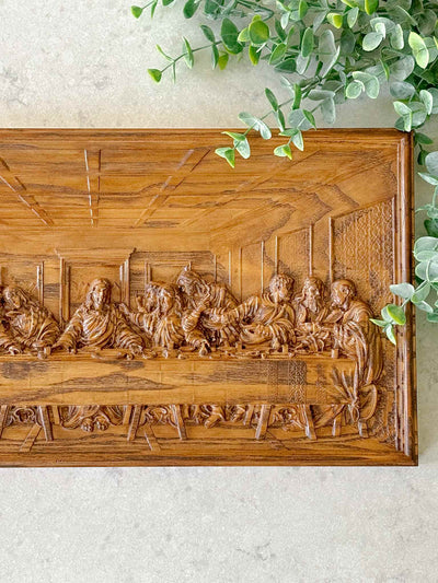 The Last Supper Wooden Plaque