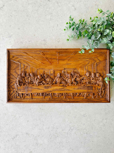 The Last Supper Wooden Plaque